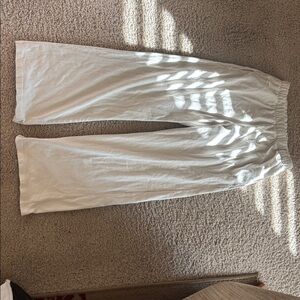 Brandy Melville Cream Relaxed Pants